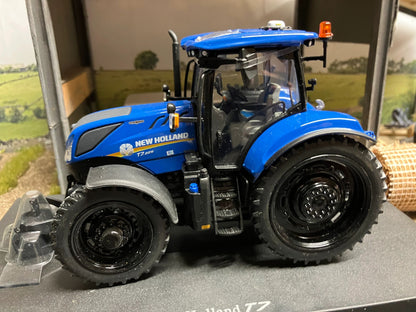New Holland T7.225 Tractor Conversion narrow black Row crop wheels 1:32 scale Image 3