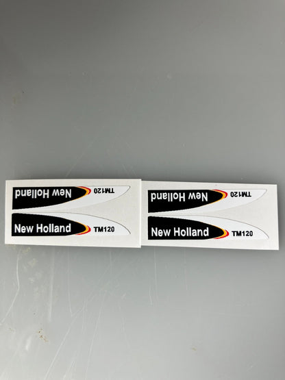 New Holland TM120 Tractor decals 1:32 scale High quality vinyl 4 decals farm machinery stickers 1:32 scale Image