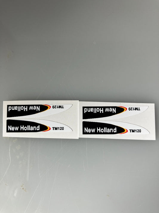New Holland TM120 Tractor decals 1:32 scale High quality vinyl 4 decals farm machinery stickers 1:32 scale Image