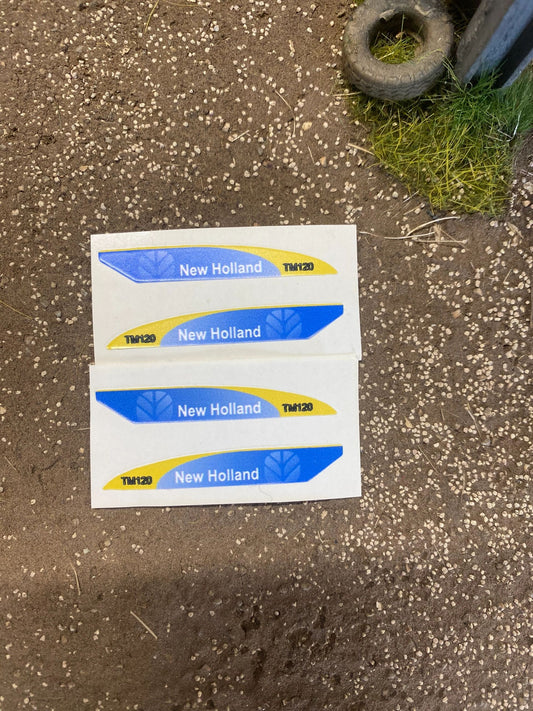 New Holland TM120 Tractor farm machinery stickers 1:32 scale High quality vinyl 4 decals New Holland TM120 Tractor farm machinery stickers 1:32 scale Image