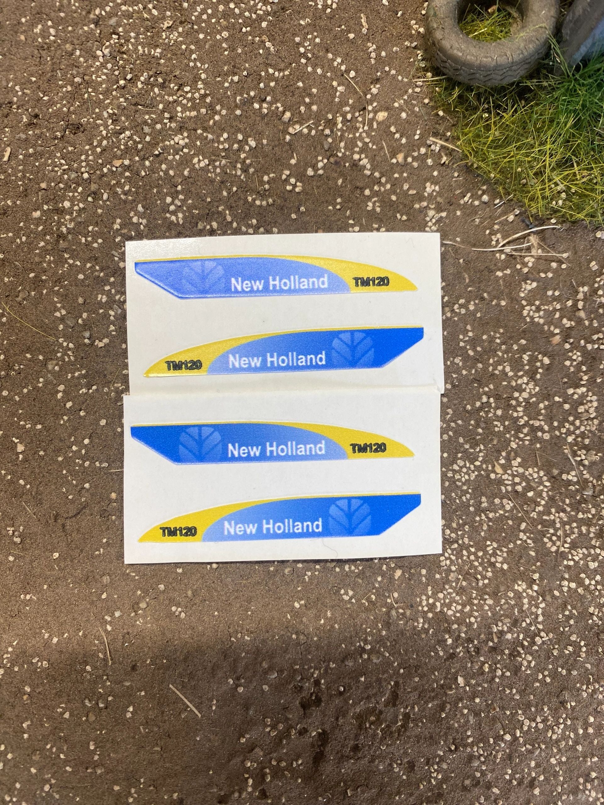 New Holland TM120 Tractor farm machinery stickers 1:32 scale High quality vinyl 4 decals New Holland TM120 Tractor farm machinery stickers 1:32 scale Image 2