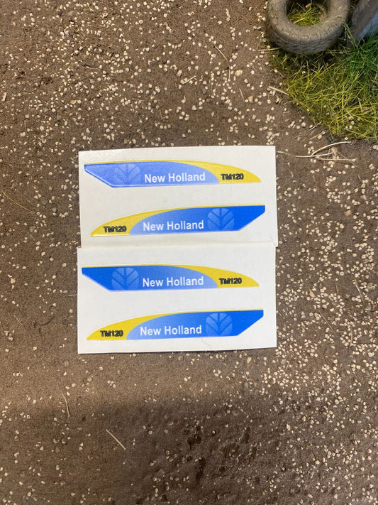 New Holland TM120 Tractor farm machinery stickers 1:32 scale High quality vinyl 4 decals New Holland TM120 Tractor farm machinery stickers 1:32 scale Image 2