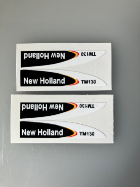 New Holland TM130 Tractor decals 1:32 scale High quality vinyl 4 decals farm machinery stickers 1:32 scale Image