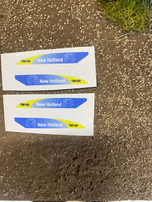 New Holland TM140 Tractor farm machinery stickers 1:32 scale High quality vinyl 4 decals 1:32 scale Image 2