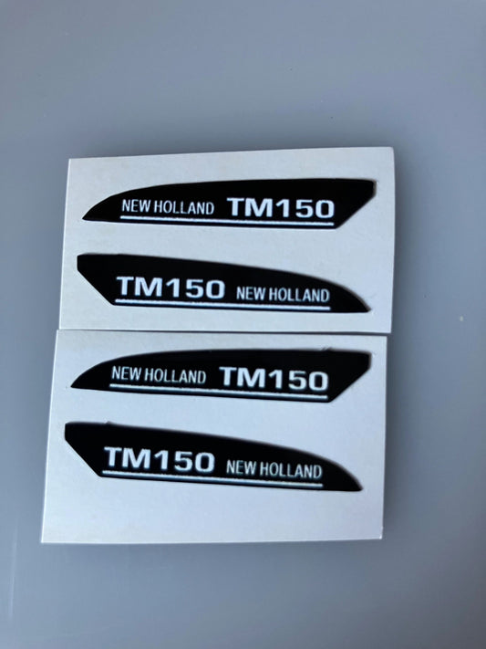 New Holland TM150 Tractor farm machinery stickers 1:32 scale High quality vinyl 4 decals 1:32 scale Image