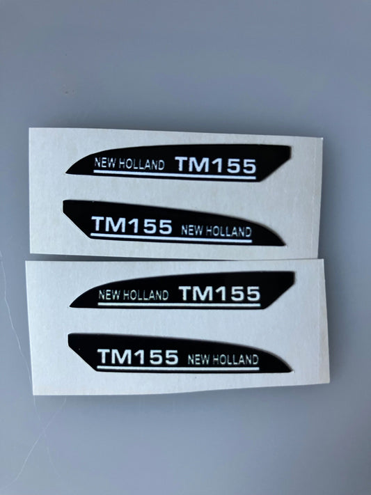 New Holland TM155 Tractor farm machinery stickers 1:32 scale High quality vinyl 4 decals 1:32 scale Image