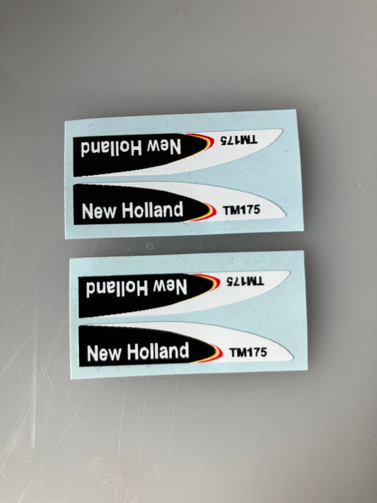 New Holland TM175 Tractor farm machinery stickers 1:32 scale High quality vinyl 4 decals 1:32 scale Image