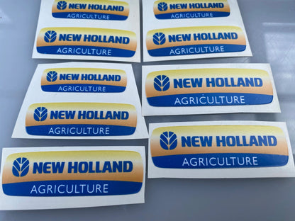 New Holland farm machinery tractor High quality vinyl 9 x Agricultural Tractor trailer farm machinery decals Image
