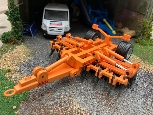 Orange Simba 3.3m double folding press cultipress 1:32 scale conversion Image