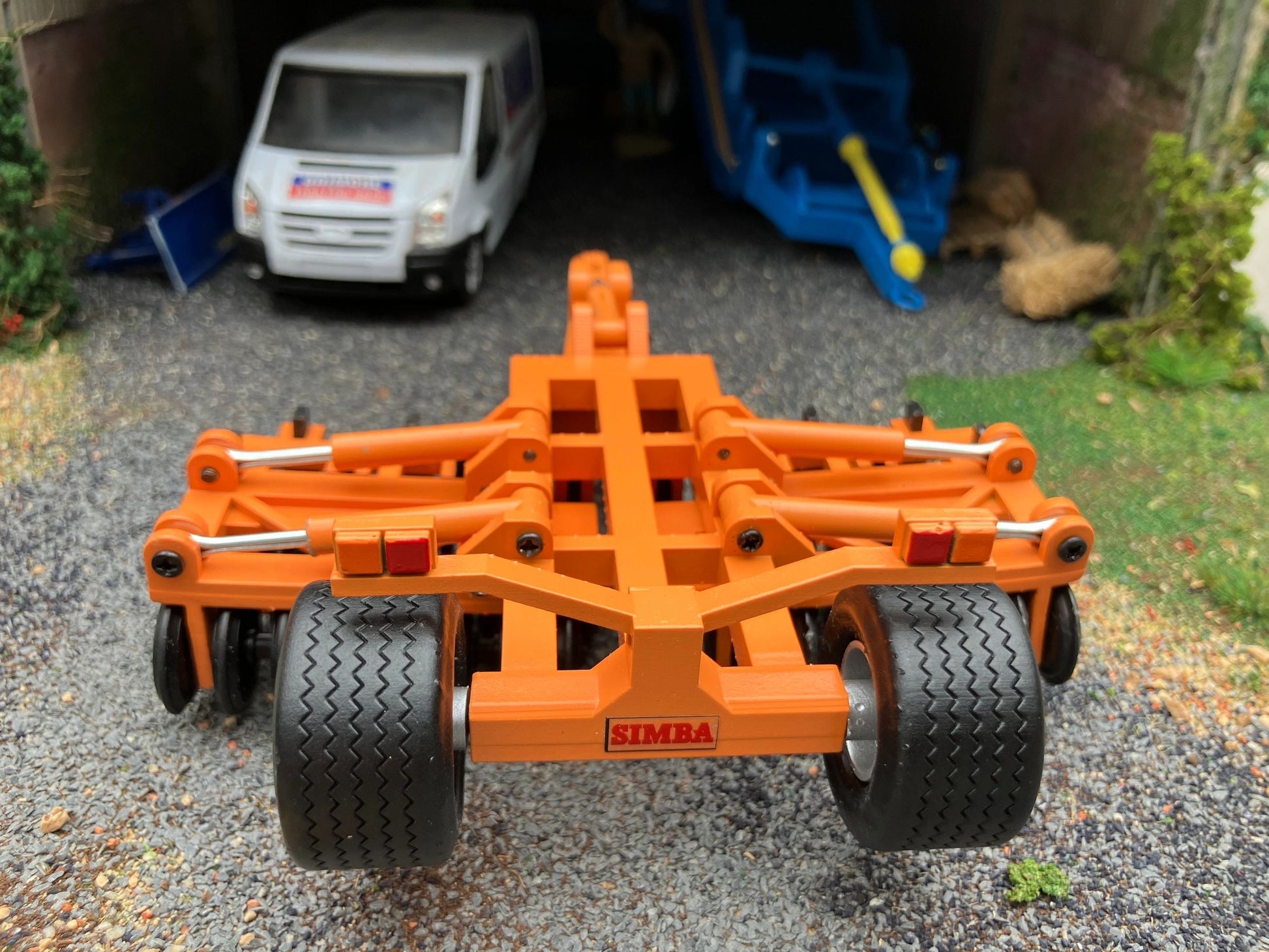 Orange Simba 3.3m double folding press cultipress 1:32 scale conversion Image 7