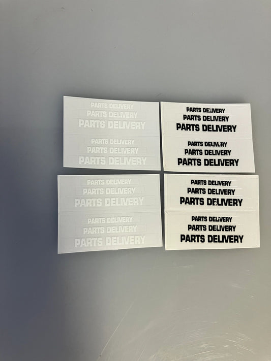Parts Delivery decals high quality vinyl 24 decals farm machinery decals Image
