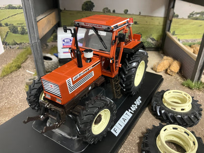 REP117 Replicagri Fiat 140-90 DT with duals tractor 1:32 scale Boxed Image 4