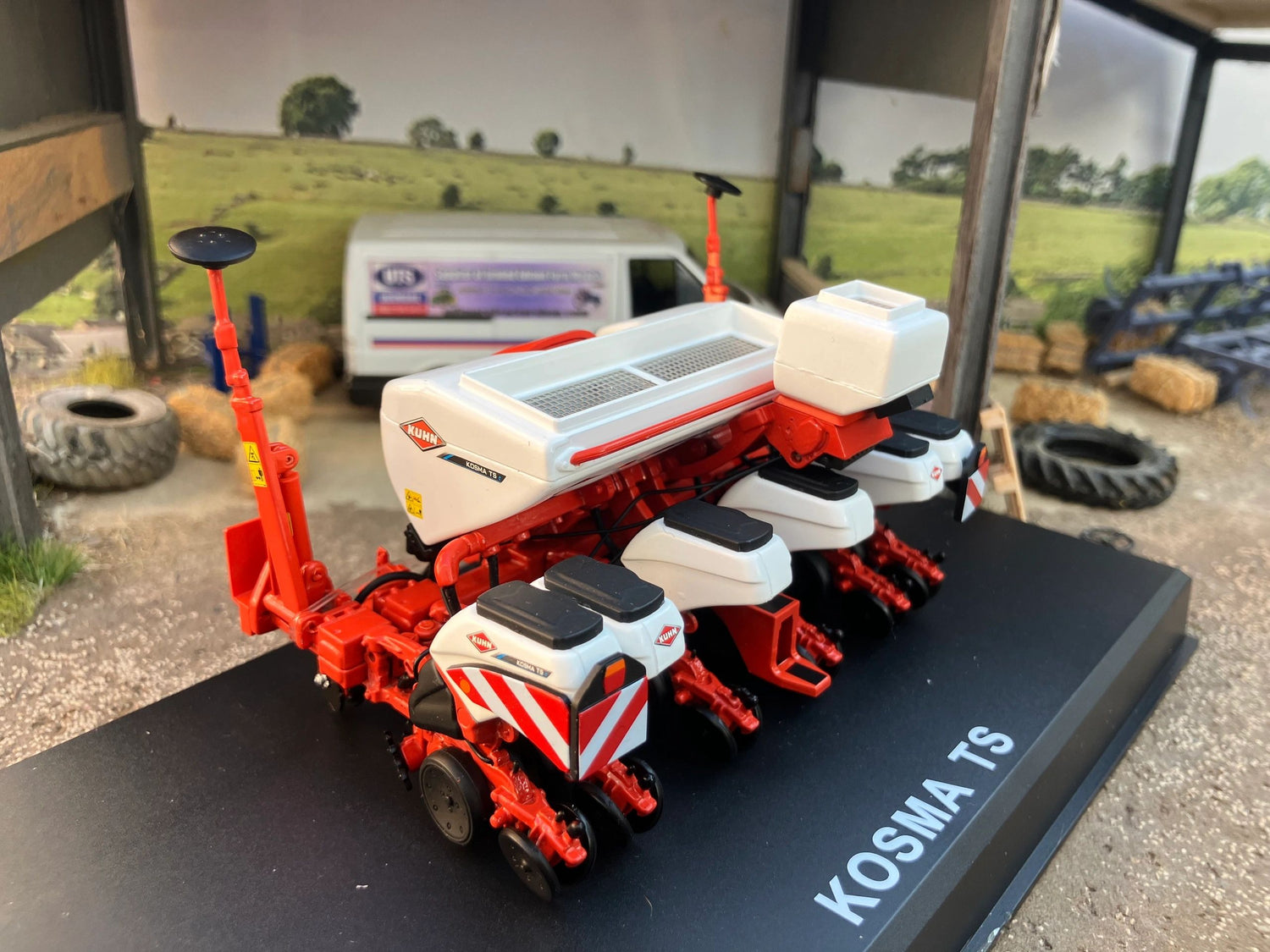 REP284 Replicagri Kuhn kosma 6 row Seed drill 1:32 scale Boxed Image