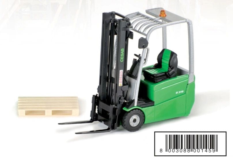 ROS Cesab 3 wheel Forklift truck 1.24 scale boxed 00145.9 Image