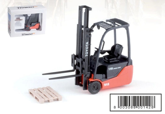 ROS Toyota Traigo 48 3 wheel Forklift truck 1.24 scale boxed 00142.8 Image