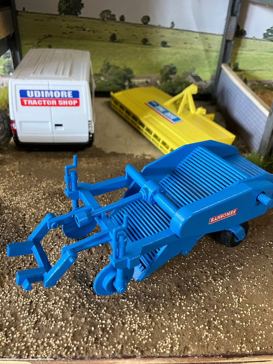 Ransomes 2 row Potato Harvester Blue Hand built 1:32 scale Image