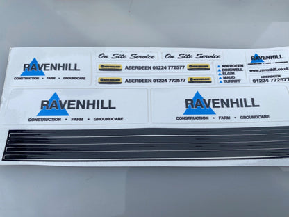 Ravenhill Aberdeen Scotland Dealers Professional Pre Cut High quality vinyl decal packs x 20 stickers 1:32 scale Image