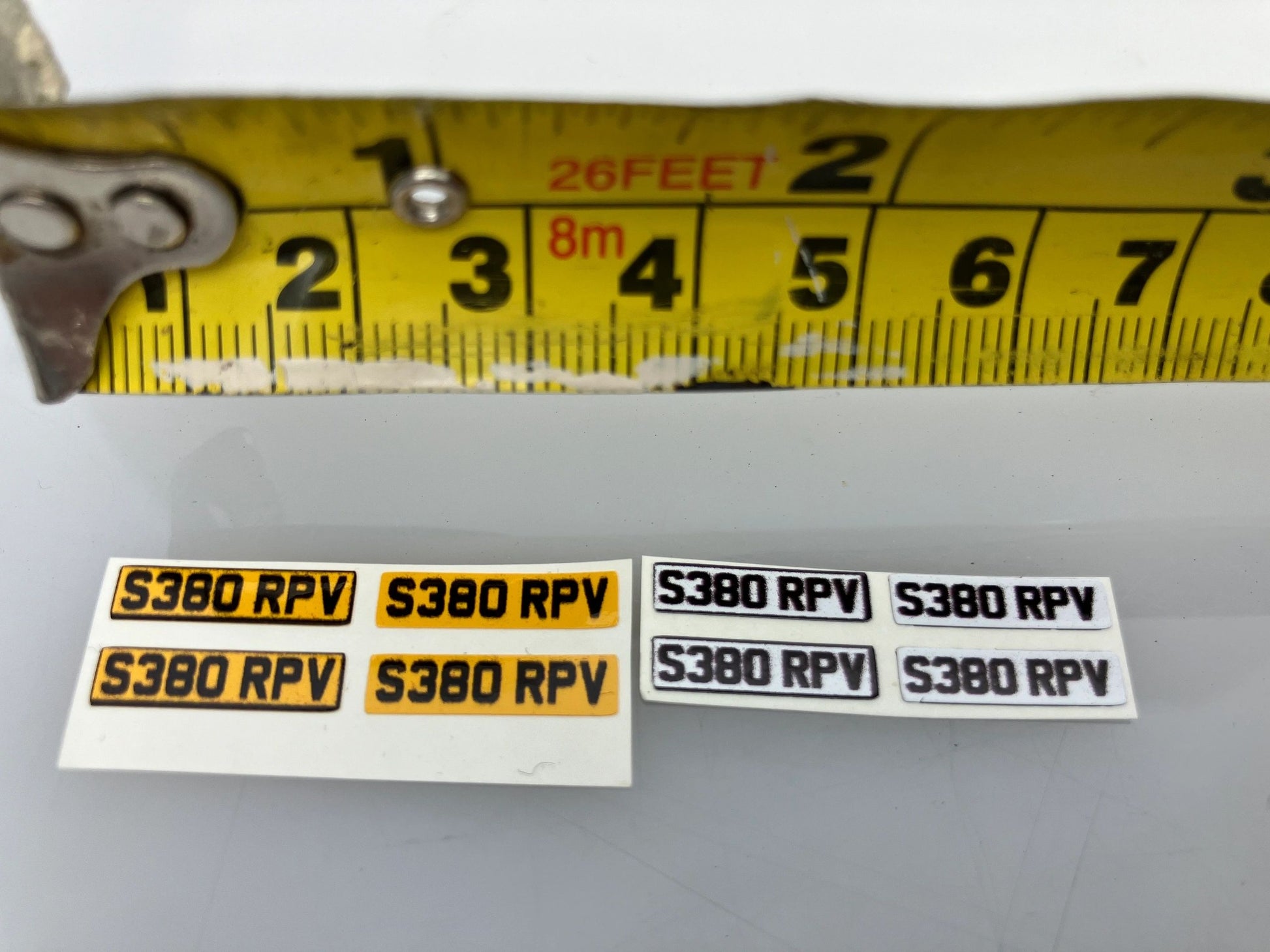 S380 RPV number plates Professional Pre Cut High quality vinyl decal packs stickers 1:32 scale Image