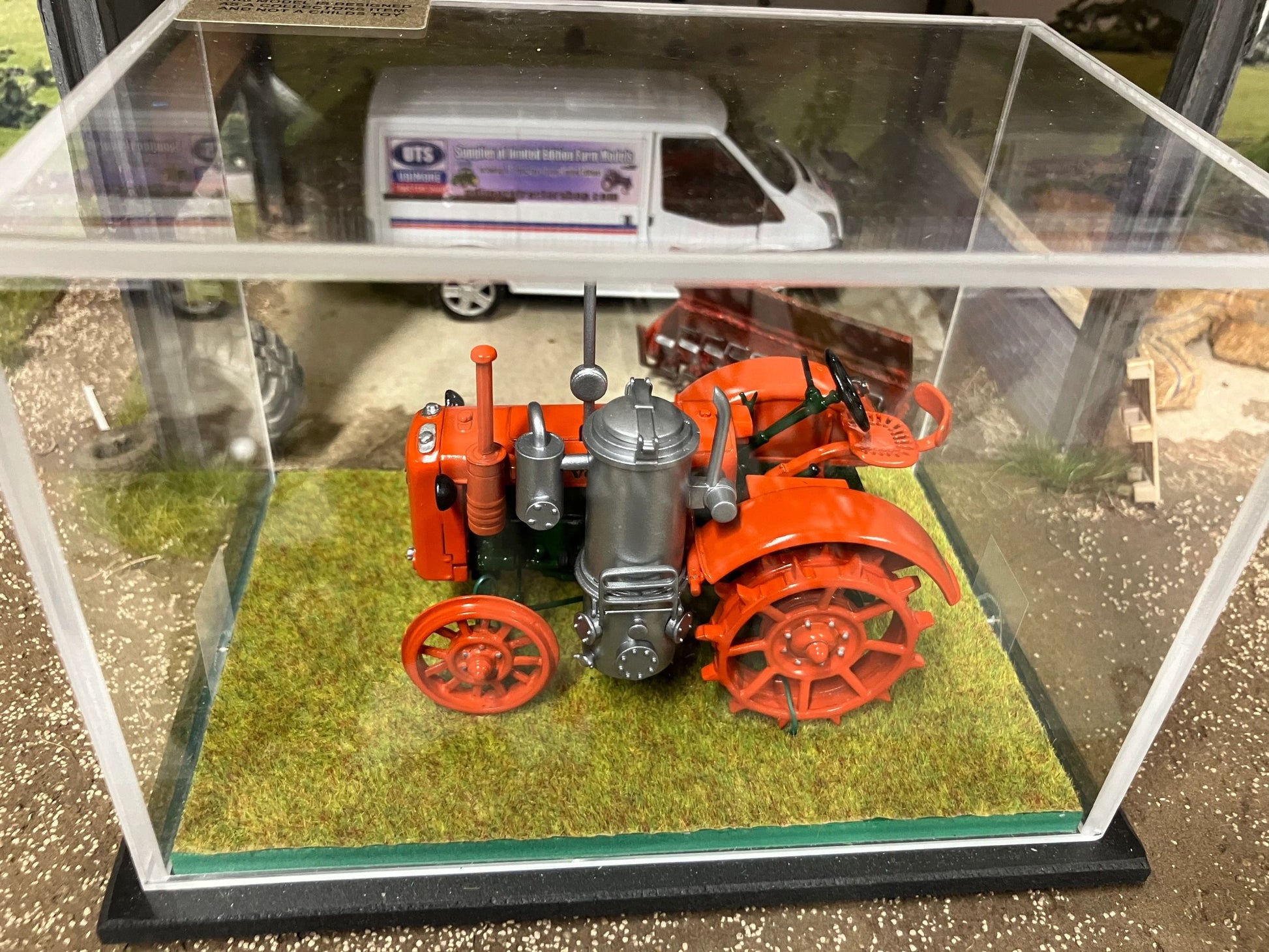 SCALEdown Handbuilt T048 Wartime Volvo Burning Gas Tractor 1:32 scale Display case COLLECTION ONLY Image