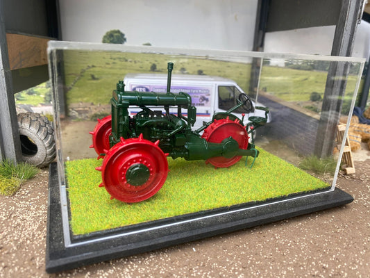 SCALEdown Handbuilt T069 1920’s GLASGOW Scottish 3 Wheeled Tractor 1:32 scale Display case COLLECTION ONLY Image