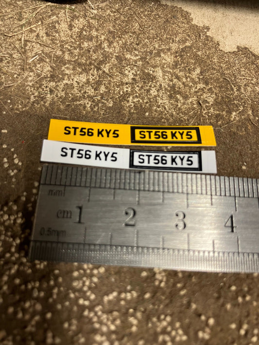 ST56 KY5 number plates Professional Pre Cut High quality vinyl decal packs stickers 1:32 scale Image