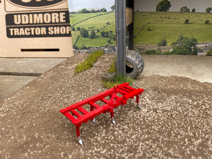 Scratch built Handbuilt Red Massey Ferguson Cultivator 1.32 Farm Image 3