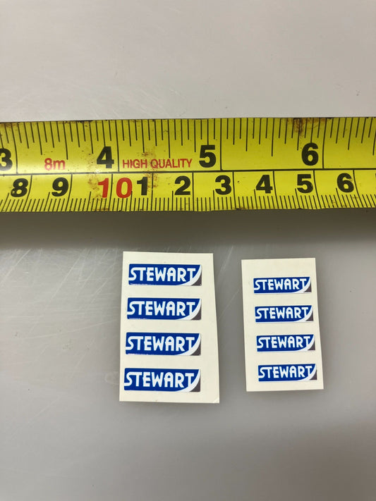 Stewart Trailer farm machinery decals 1:32 scale High quality vinyl pack 8 sticker set Image 2