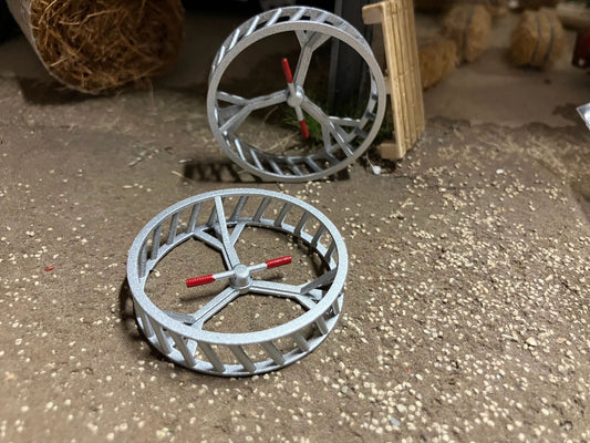 Tractor Cage wheels 40mm pair 1:32 scale fits Britains Ford plus many more Image 2