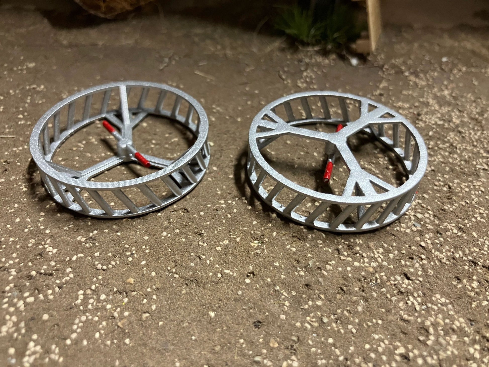 Tractor Cage wheels 40mm pair 1:32 scale fits Britains Ford plus many more Image 3