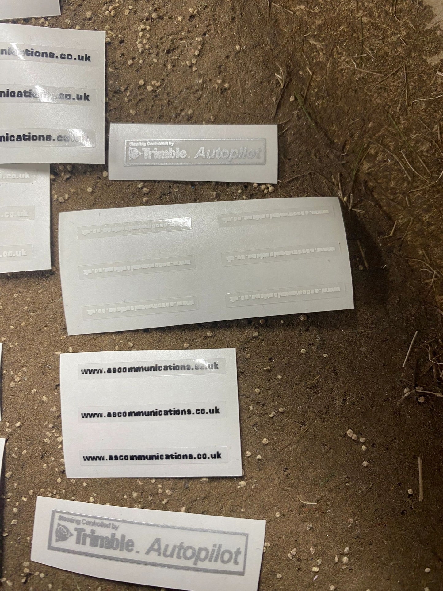 Trimble Autopilot AS Communications white High quality vinyl huge pack decals Tractor farm machinery decals 1:32 scale Image 5