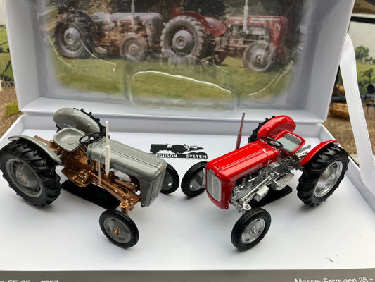UH7125 Universal Hobbies Ferguson FE35 and Massey Ferguson 35 model SET 1:32 scale Limited Edition Image 2