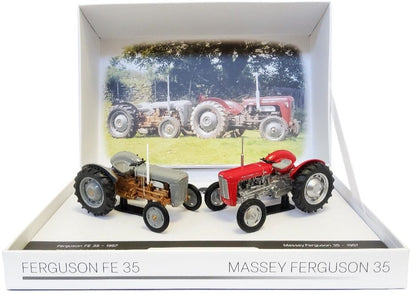 UH7125 Universal Hobbies Ferguson FE35 and Massey Ferguson 35 model SET 1:32 scale Limited Edition Image 3