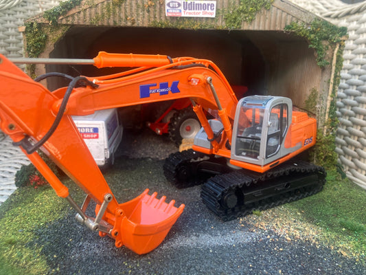 VERY RARE Fiat Kobelco E215 Excavator 1:32 BOXED Agritec ROS Image