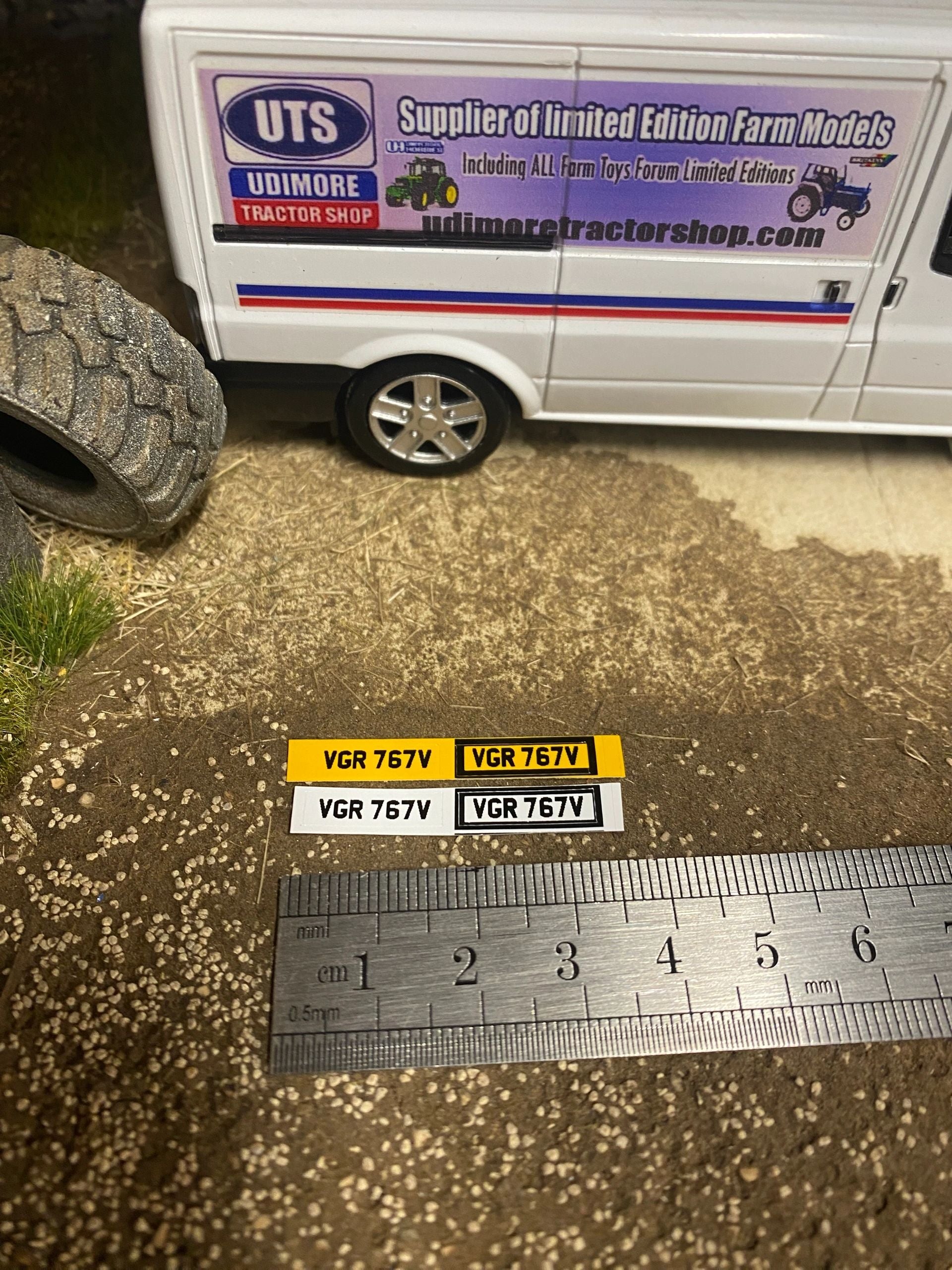 VGR 767V number plates Professional Pre Cut High quality vinyl decal packs stickers 1:32 scale Image 3