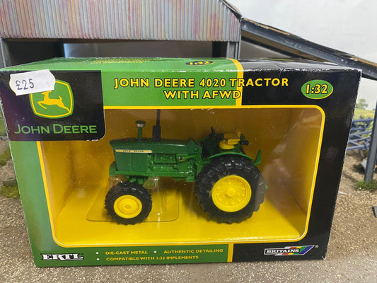 Vintage Britains John Deere 4020 AFWD Tractor 1:32 scale 42336 Image