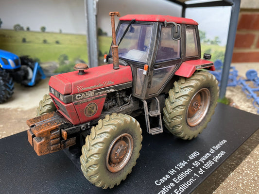 WOW Prestige Weathered Well used CASE IH 1394 4wd Tractor Conversion 1:32 scale Image