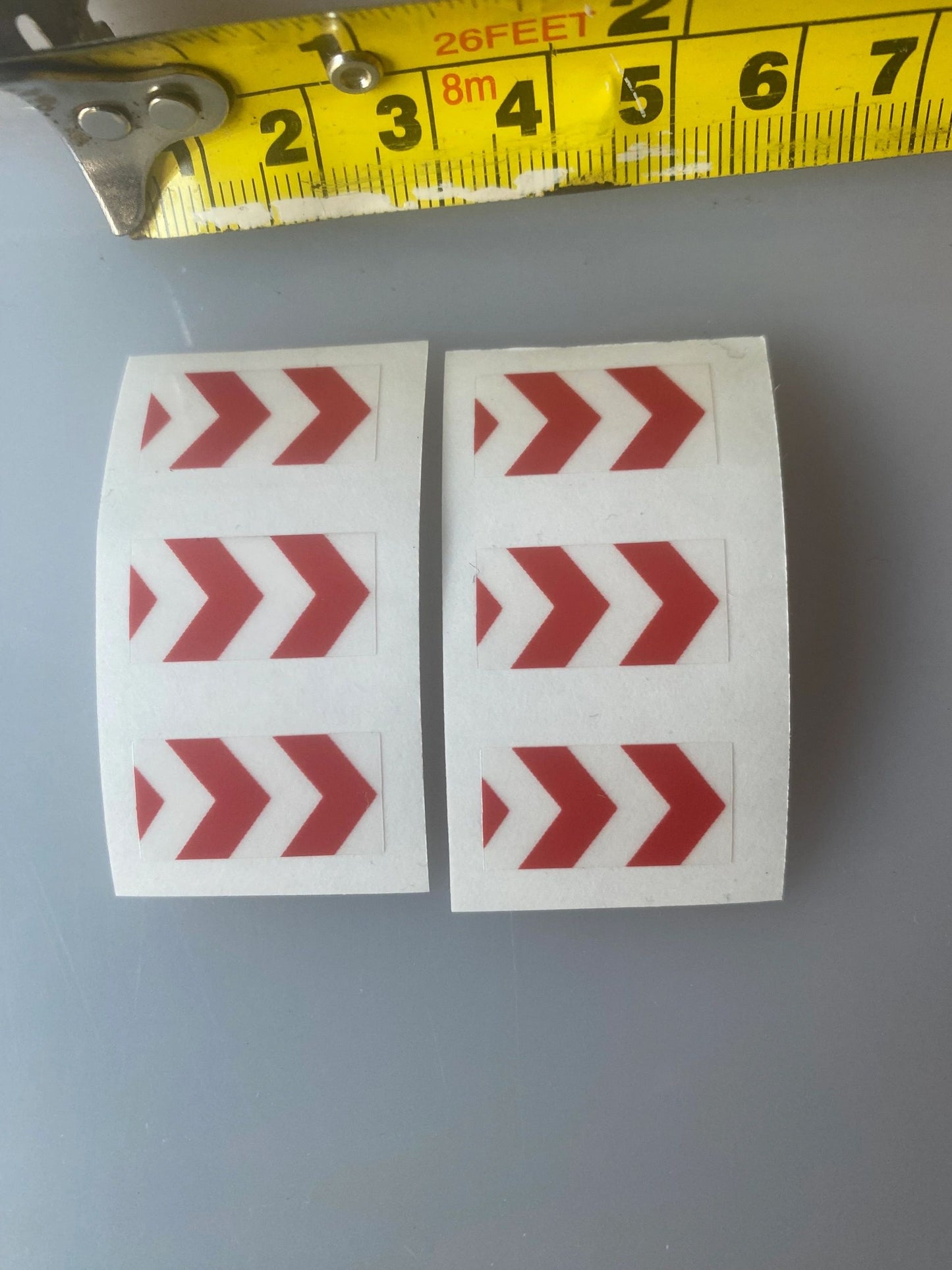 Warning chevron Farm Machinery trucks Professional Pre Cut High quality vinyl decal packs stickers 1:32 scale Image