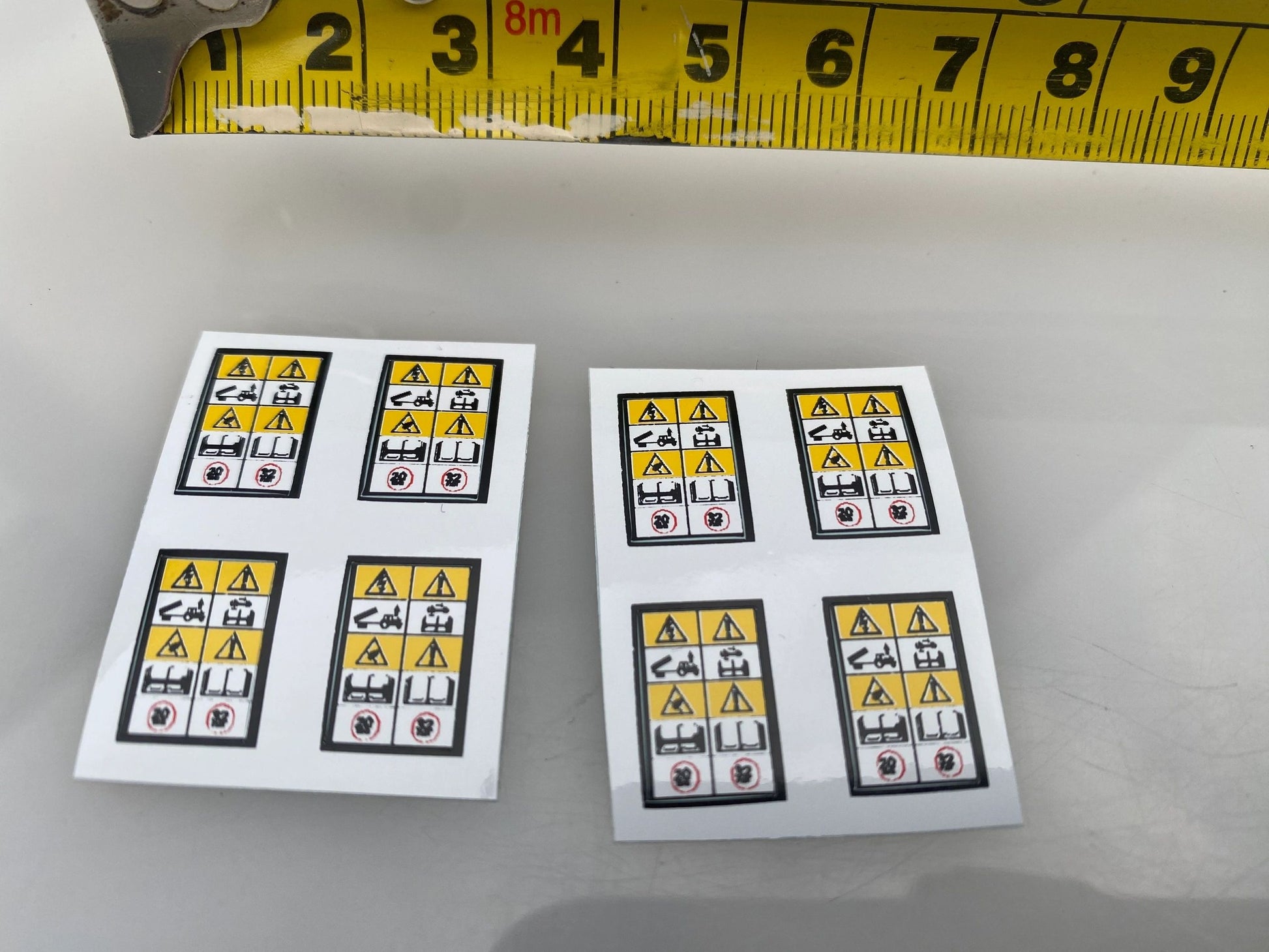 Warning decals Farm Machinery Professional Pre Cut High quality vinyl decal packs stickers 1:32 scale Trucks Image