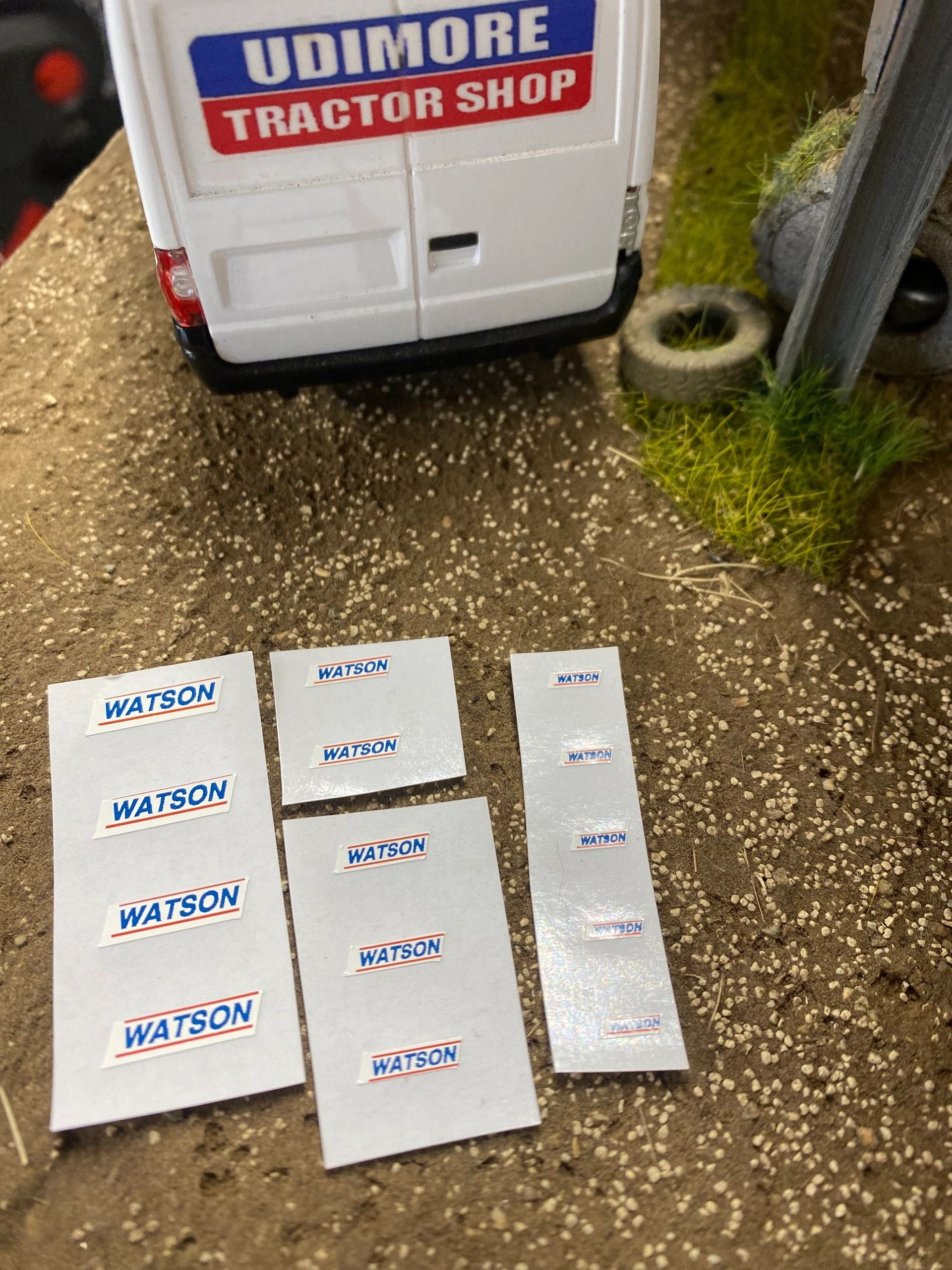 Watson roller farm machinery x 14 Professional Pre Cut High quality vinyl huge pack decals farm machinery decals Image