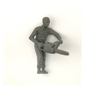 04886 Standing Man with Chainsaw Farmer Artisan32 farm machinery 1:32 scale diorama