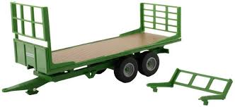 43414 Britains Flatbed Green Trailer 1:32 BOXED