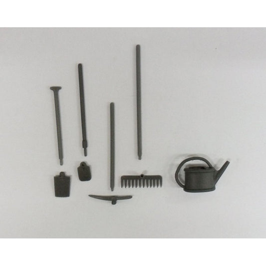 04803 Set of 5 Garden Tools Artisan32 farm machinery 1:32 scale diorama
