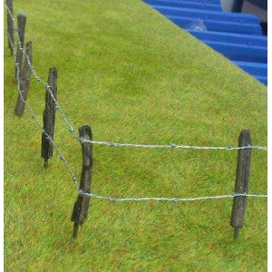 04802 Fencing kit 20 x Resin stakes and barbed wire Artisan32 farm machinery 1:32 scale