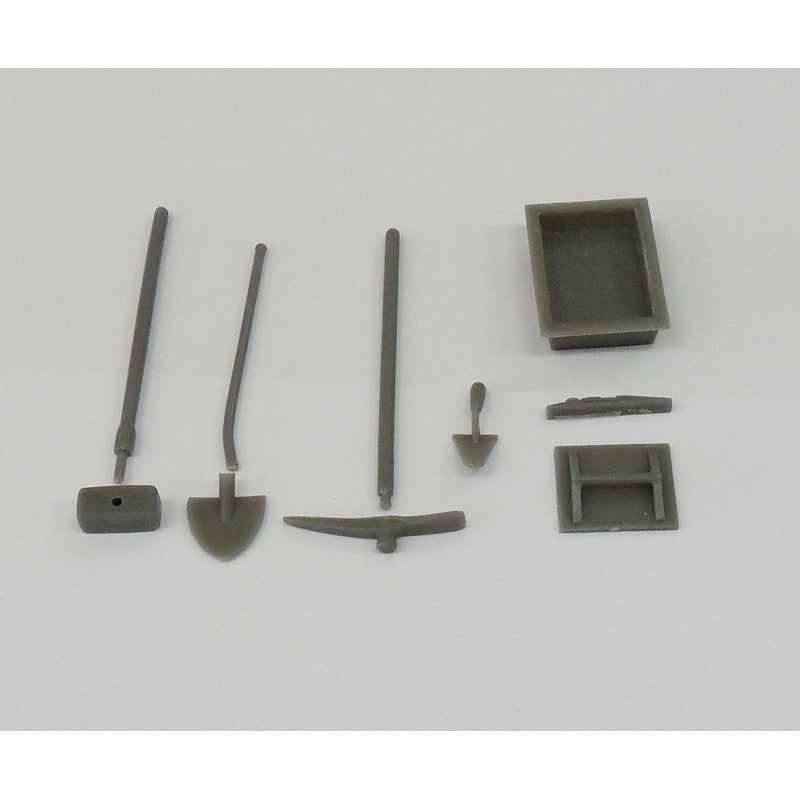 04804 Set of 5 Masonry Tools Artisan32 farm machinery 1:32 scale diorama