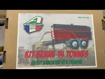 14 tonne Trailer kit Artisan32 farm machinery 1:32 scale