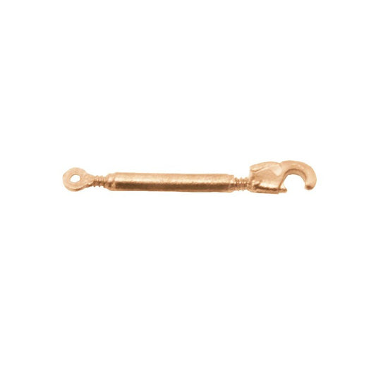 04142 3 point Linkage arm open end 28.5mm White Metal Artisan32 Tractor farm machinery 1:32 scale